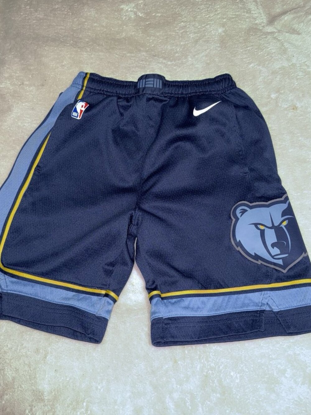 Nike Memphis Grizzlies NBA Swingman Shorts Youth M Navy Blue Dri-FIT Basketball